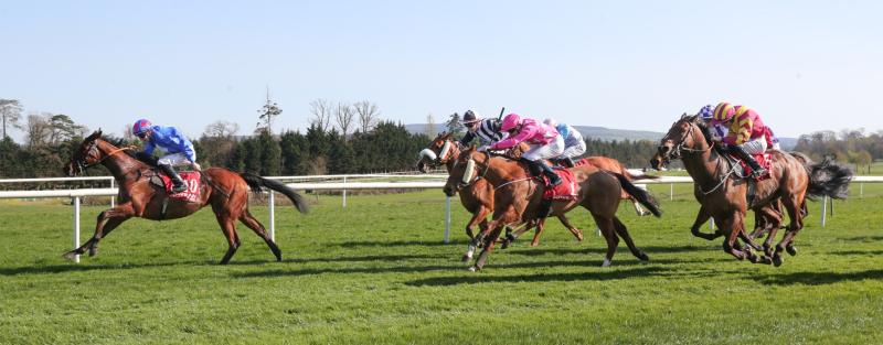 Moyross jockey Wesley Joyce visits winners enclosure on the double