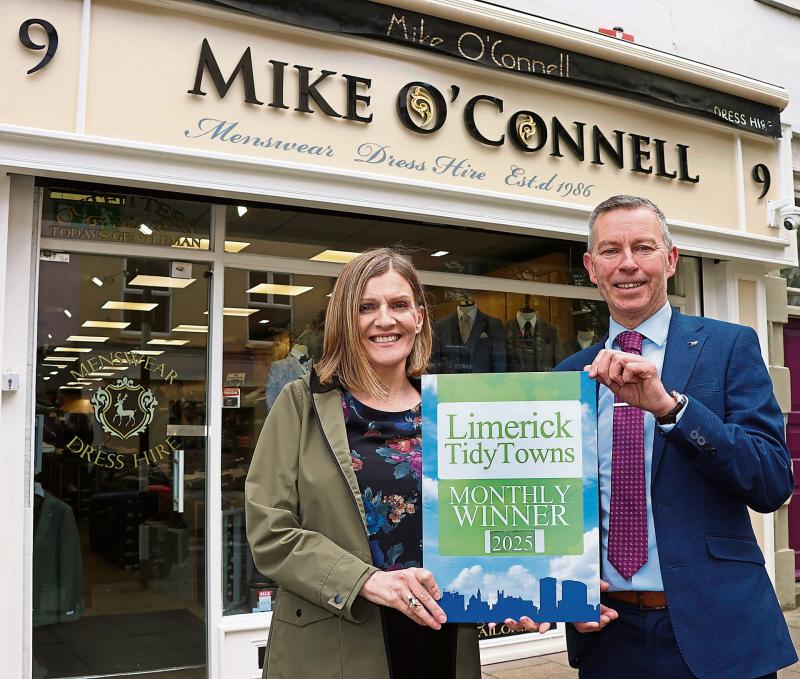 Leading Limerick menswear retailer wins Tidy Towns award