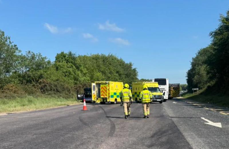 Long traffic delays to Limerick v Cork match after collision involving supporters' bus 