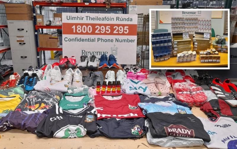 Fake O'Neills GAA jerseys, machetes and drugs among €300k Revenue seizure haul