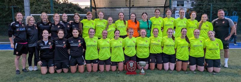 Aisling Annacotty and Murroe AFC celebrate Limerick Women's and Schoolgirls Soccer League success