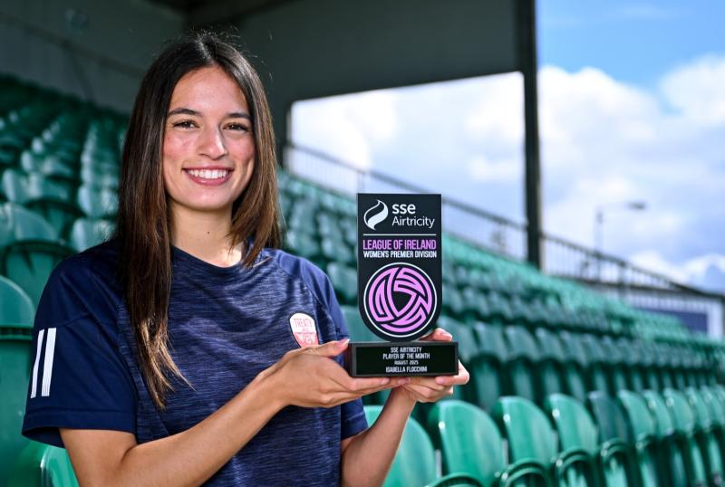 Treaty United's Bella Flocchini named SSE Airtricity Premier Division Player of the Month 