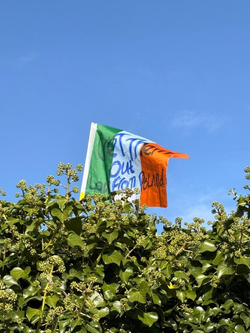 'Get them out': Gardaí launch probe into 'racist wording' on Irish tricolour flag
