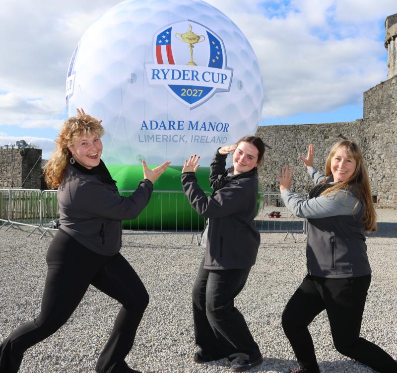 Giant golf balls in Limerick strike a Ryder Cup chord with New York