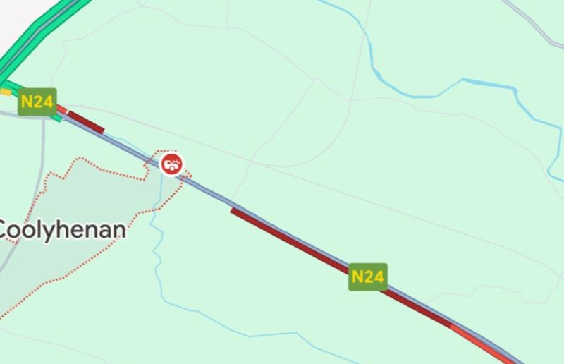 BREAKING: Traffic at a 'standstill' on busy Limerick route following collision