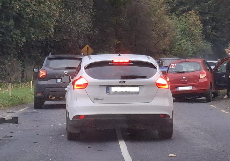 Emergency services at scene of two car collision in Limerick