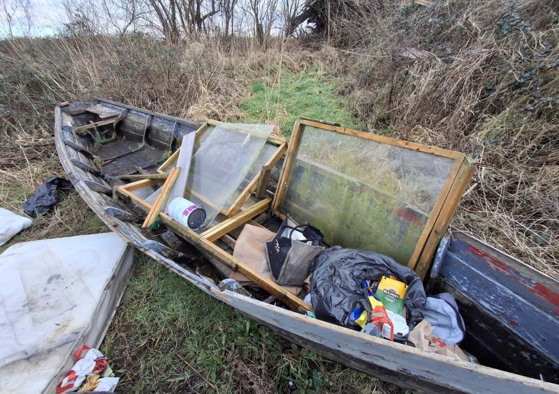 Court prosecution following discovery of boat and other rubbish close to river in Limerick