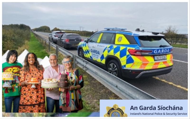 Gardaí's Bake Off-style post goes viral after 'baked' driver arrested on busy Irish motorway