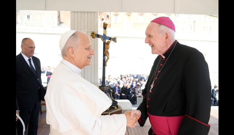 Bishop of Limerick concelebrates Mass with Pope Leo