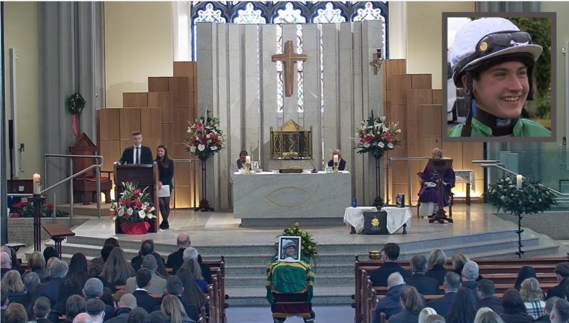 Funeral Mass takes place of talented young jockey who died in road collision in County Limerick on Christmas Eve