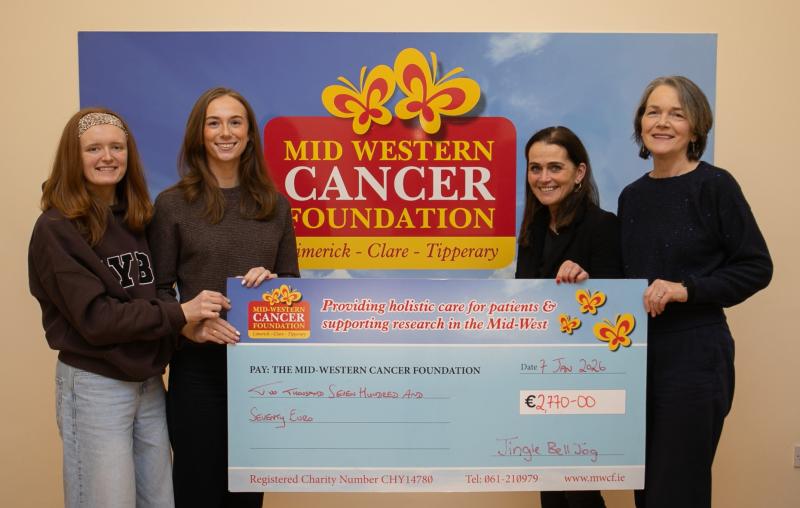 Big present delivered to charity from Jingle Bell Jog in Limerick