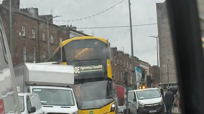 Bus and van collision