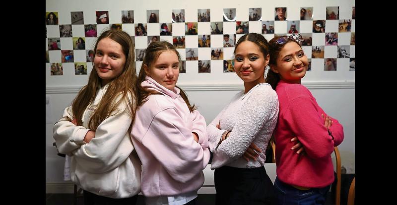 Students transition from classroom to stage