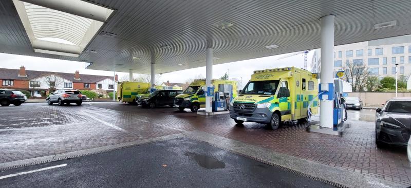 Ambulances queue for fuel at Limerick service station after supply delay