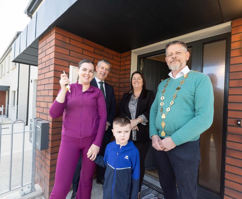 Beaming tenants get keys to new homes as Limerick Regeneration delivers 16 local authority houses