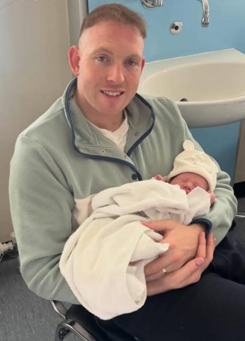 Shane Dowling and baby