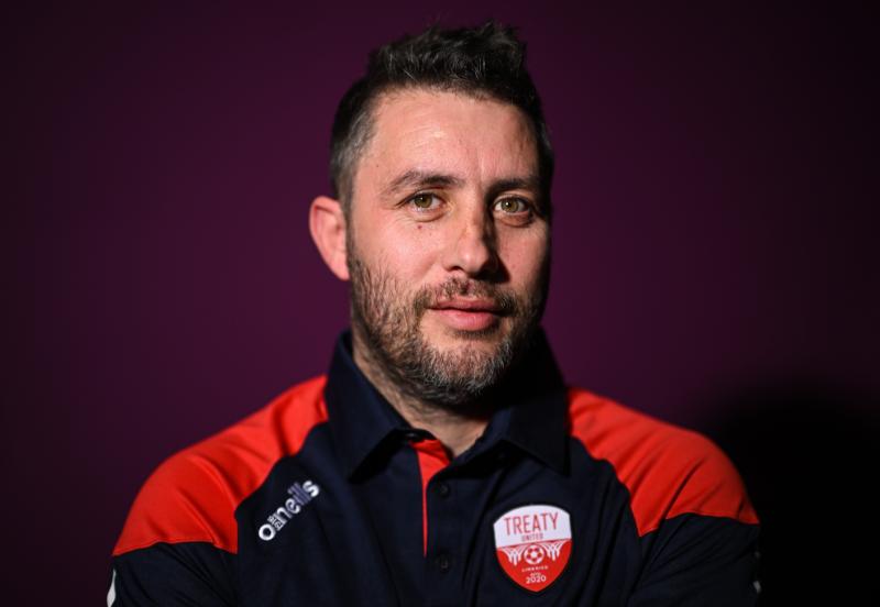 Treaty Utd Women's coach Alban Hysa is looking forward to the challenge of FAI Cup 