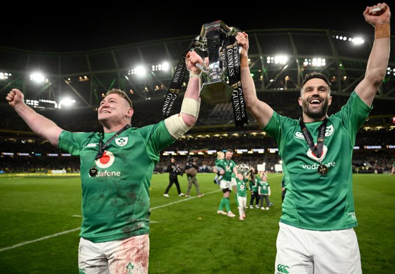Ireland celebrate Grand Slam glory after hard fought win over 14-man England