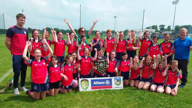 Doon girls Limerick schools camogie champions following Green and White Shield win
