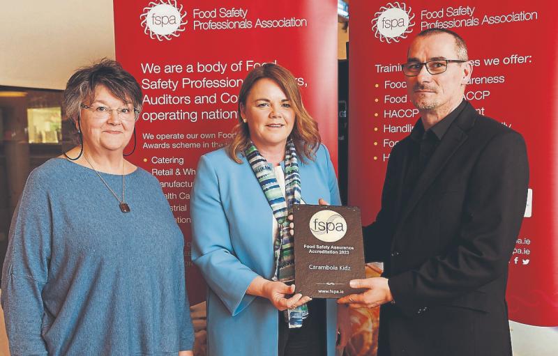 Food safety group serves up award to Limerick-based school meals company