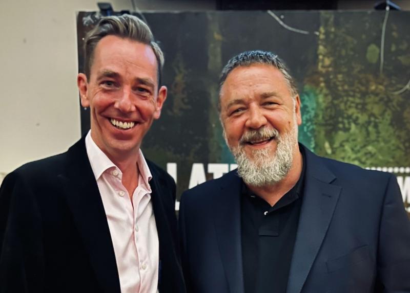 Russell Crowe looking forward to 'getting on the sauce' in Limerick
