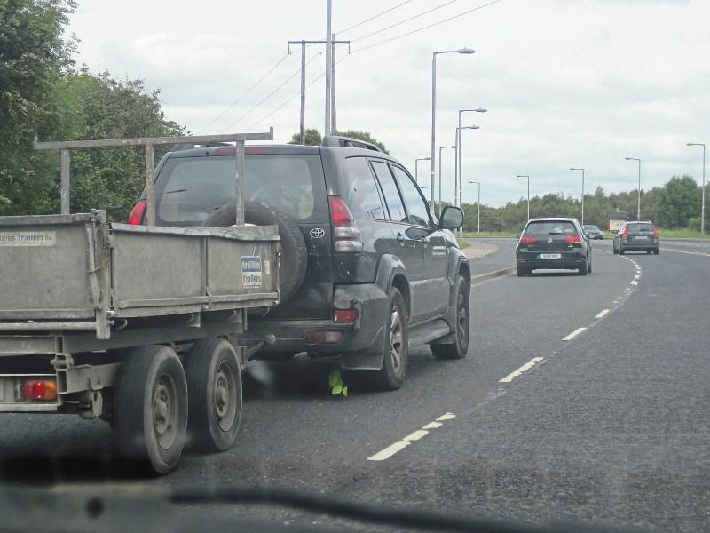 Japanese knotweed hitchhiking caught on jeep axle Picture: Andrew Holmes