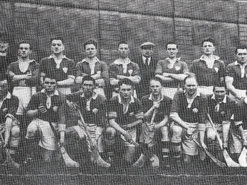 The late Thomas O'Brien, back row fourth from left, on the 1947 National League winning Limerick team
