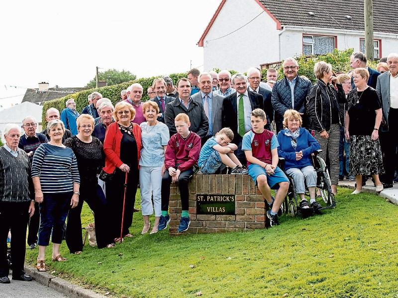 Residents of St Patrick’s Villas in Castleconnell during the visit of the judges in 2017