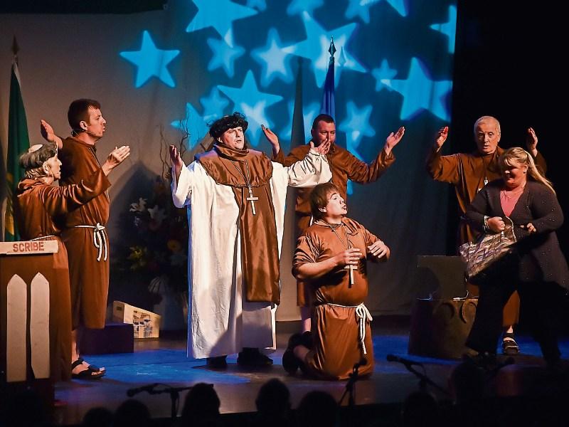 The group from Feenagh/Kilmeedy performing their All-Ireland winning sketch Picture: Eóin Noonan/Sportsfile