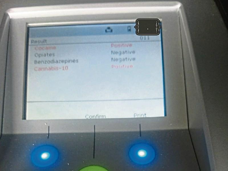 The driver tested positive for cocaine and cannabis Picture: @GardaTraffic