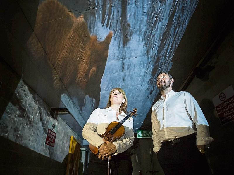 Pictured at the launch of Symphony for our World at the Gaelic Grounds are Oonagh Keogh, Irish Chamber Orchestra and Andy Lee, event ambassador Picture: Sean Curtin/True Media