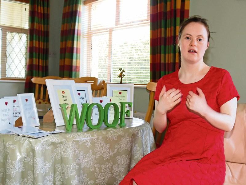 Molly Ryan, Cappamore, is fondly called the ‘Puptown Girl’ by her sister Caitriona due to her love of Billy Joel and dogs Picture: Michael Cowhey
