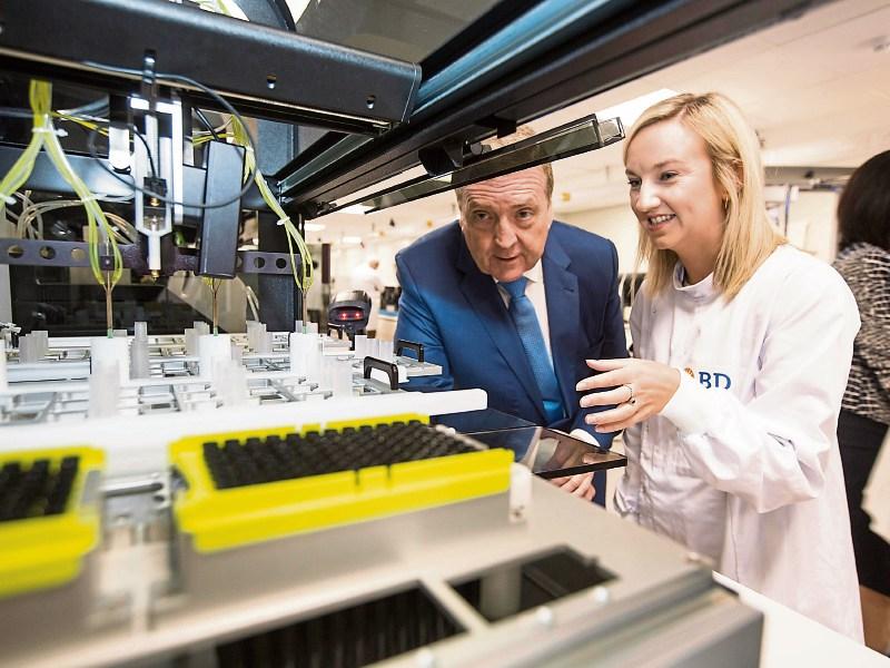 Minster of State Pat Breen with Lauren Blake at BD RCI Picture: Liam Burke/Press 22