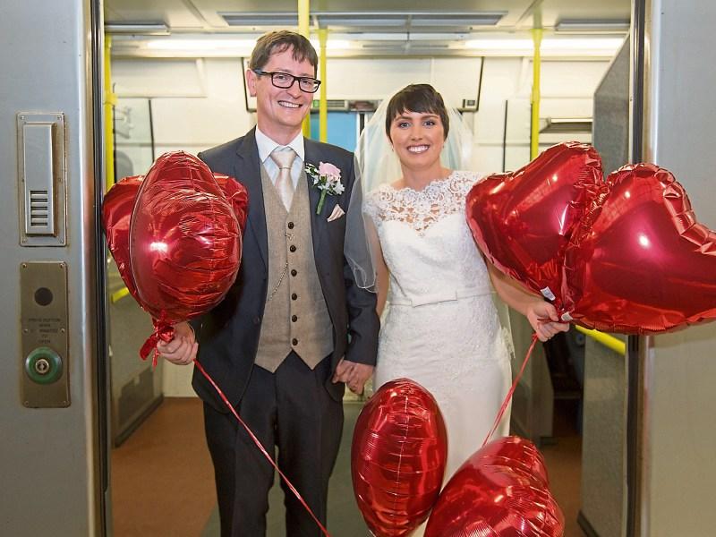 On the right track: Couple who met on the train return to Limerick station on wedding day