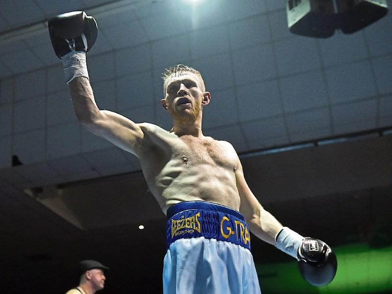 Limerick boxer Graham McCormack fights at Dublin's National Stadium