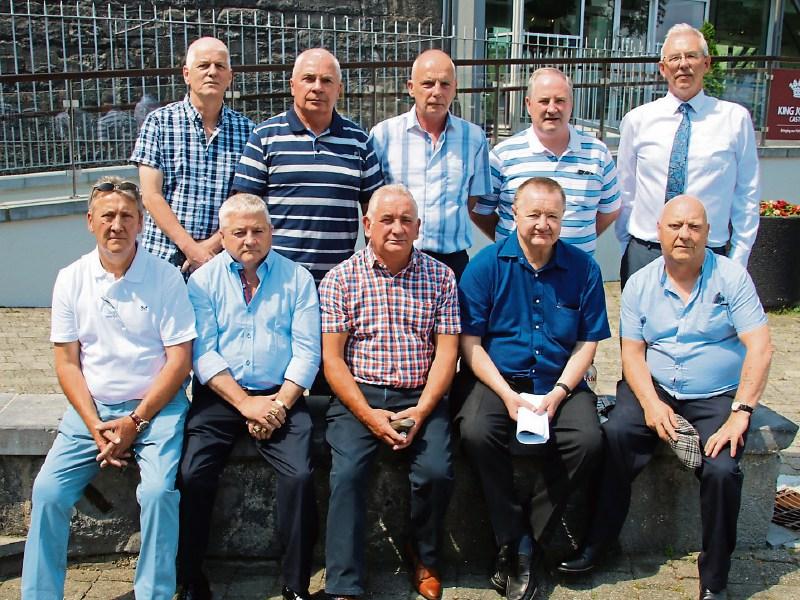 Former students at Creagh Lane with their solicitor Ger O'Neill standing at the back extreme right of photo Picture: Adrian Butler