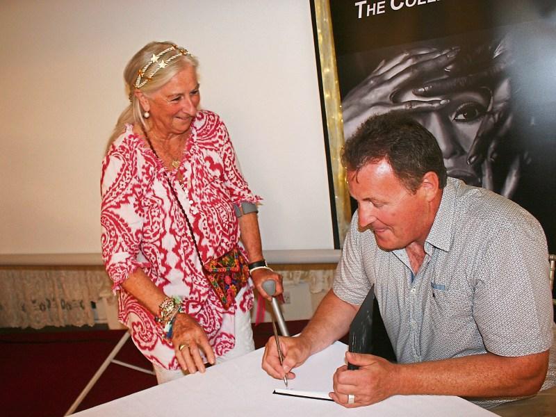 Lady Geraldine Dunraven with author Pat Fitzgerald at the launch of the book
