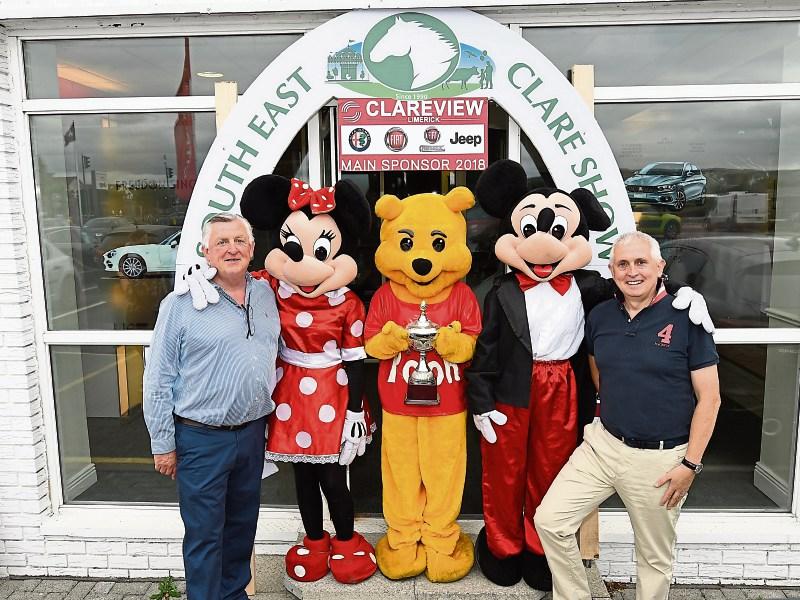 John Leahy, of Clareview Car Sales, main sponsor of South east Clare Show and Liam Hession, Bridgetown