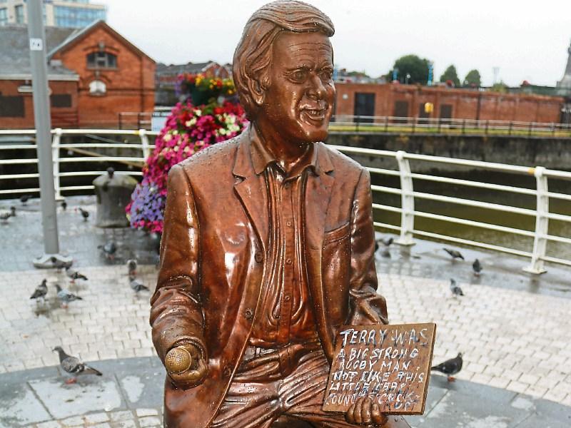 Anger as Terry Wogan statue is defaced by vandals