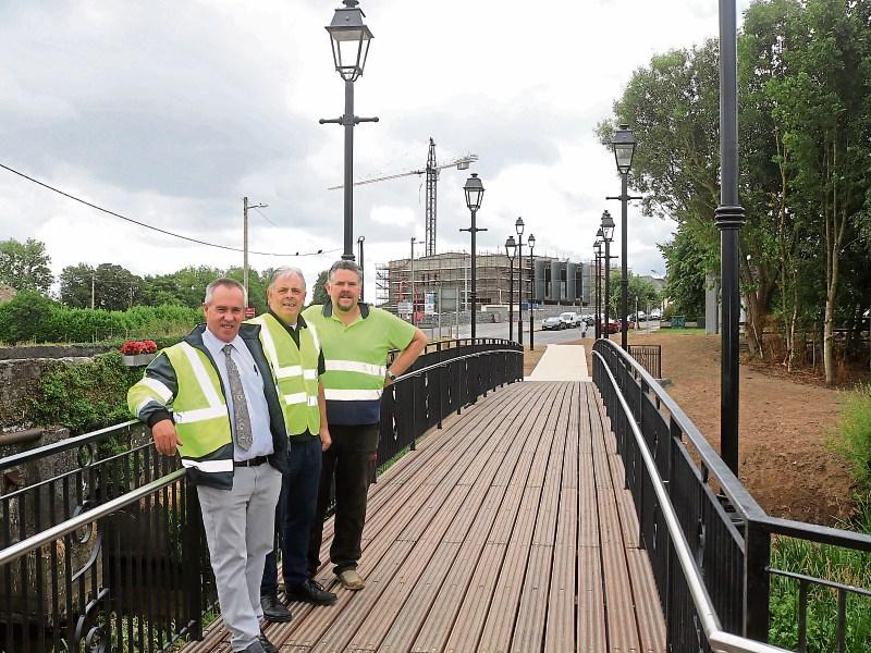Gerard O’Connor, senior engineer, Limerick City and County Council, Cllr Mike Donegan and Max Hennessy pictured at the new bridge