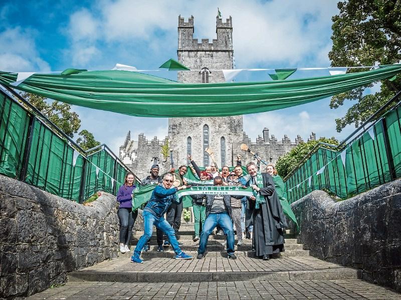 Limerick Cathedral goes green for the Limerick Hurling Team