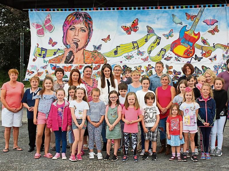 Contributors gathered at the mural for Dolores O&rsquo;Riordan at Connolly Cross petrol station in Caherline Picture Michael Cowhey