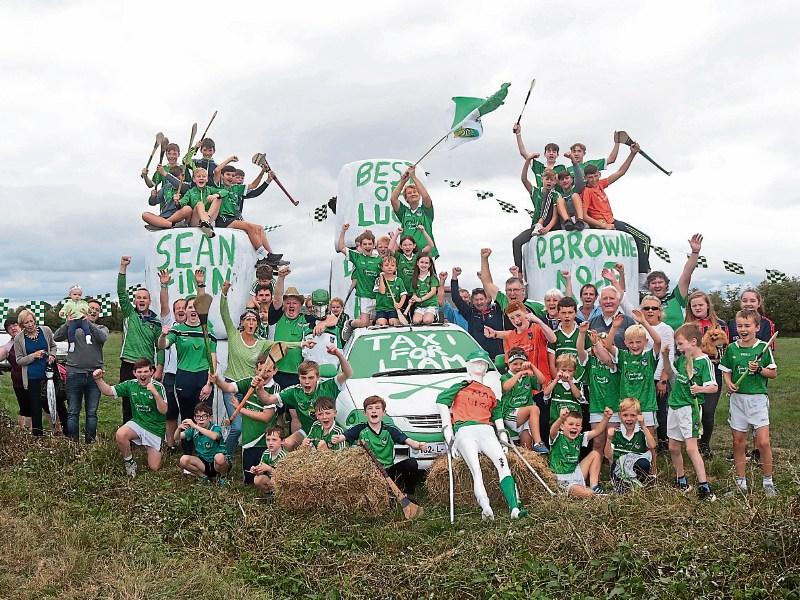 The dream is still alive: Young fans gathered in their droves at the farm of Roger Mulqueen in Bruff to show their support for the boys in green