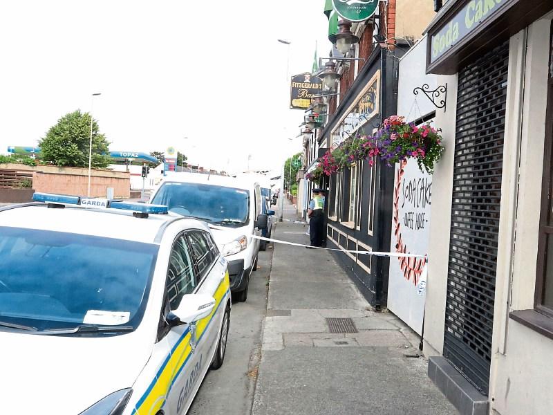 The scene of the stabbing at Fitzgerald’s Bar on Sexton Street North