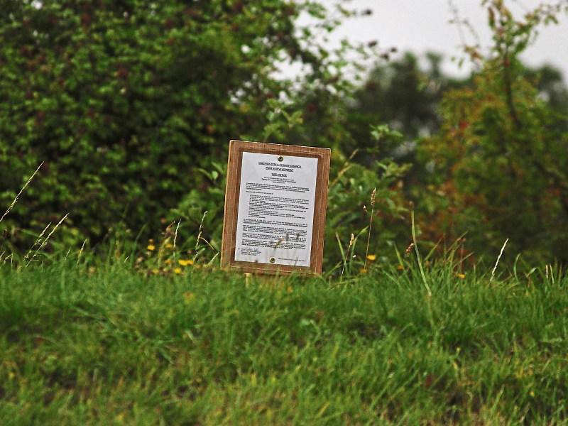 The site off the Condell Road, where controversial plans for 43 new social houses are in place