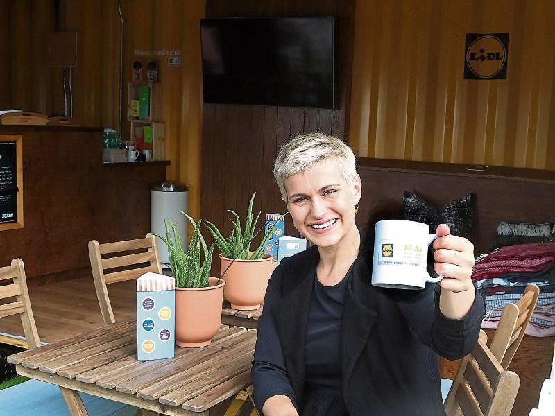 Have a cuppa: Jigsaw ambassador Maria Walsh in Lidl’s Limerick pop-up, The Bakery