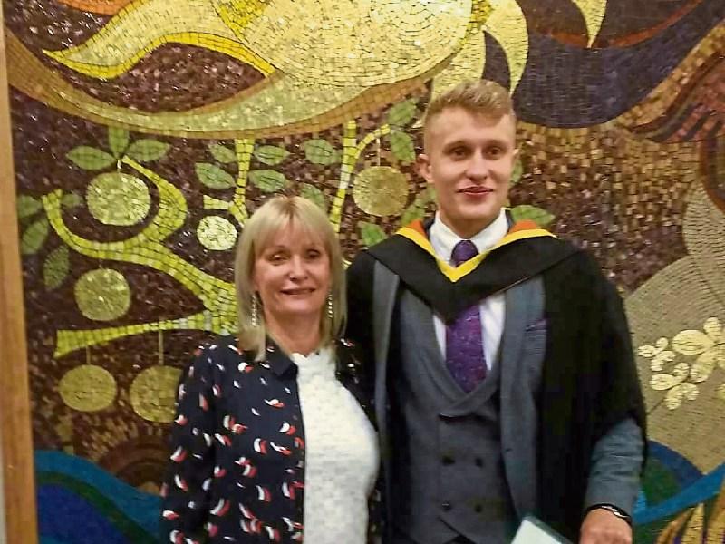 Gordon Brown pictured with his proud mother Mags