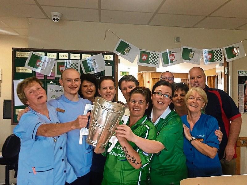 Joy as Liam MacCarthy cup visits Limerick nursing home a week early