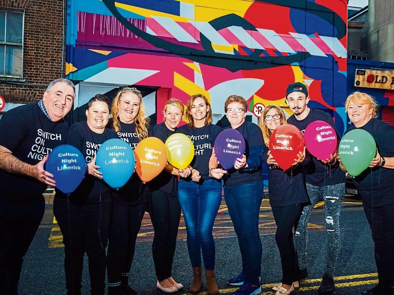 Jim Prior, Siobhan Murphy, Karen Fitzgibbon, Dawn O' Driscoll, Fiona Mills, Stephanie Ryan, Geraldine Bowles, Geraldine Minogue and Austin James Fitzpatrick launch Culture Night Picture: Brian Arthur