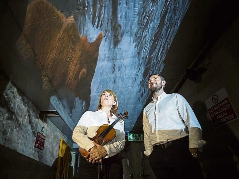 Oonagh Keogh, Irish Chamber Orchestra and Andy Lee, event ambassador at the launch of the show